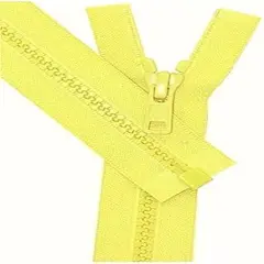 20" Vislon Jacket Zipper, YKK #5 Molded Plastic Separating - Medium Weight by Each (Select Color) (Neon Lite Yellow - 803)
