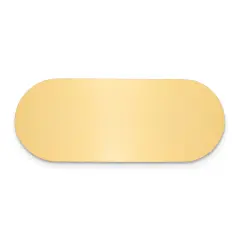 Brass Oval Engraving Plate 3/4"1 7/8"