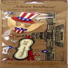 Jolee's Boutique Parcel Glitter Washington DC Dimensional Stickers