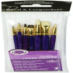 Royal & Langnickel(R) Bristle/Sable Value Pack Brush Set-7/Pkg