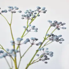 28.5" Faux Blue Berry Spray