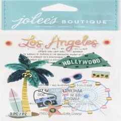 Jolee's Boutique Themed Embellishments 9/Pkg-LA Travel