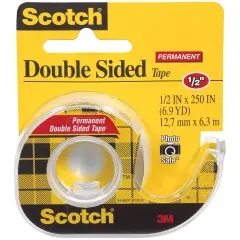 Scotch Permanent Double-Sided Tape-.5"X250"