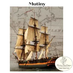 Mutiny - Tall Ship Decoupage & Mixed Media Art Paper (large)
