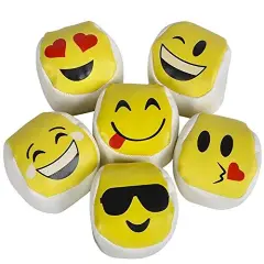 Rhode Island Novelty 2 Inch Emoticon Kickballs, Two Dozen
