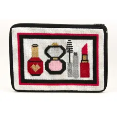 Cosmetic Purse - Make-Up and Things - Needlepoint Kit Multicolor