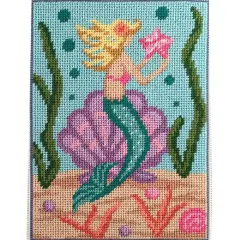 Canoodles- Mermaid- Needlepoint Kit Multicolor