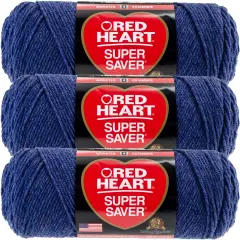 Multipack of 03 - Red Heart Super Saver Yarn-Denim