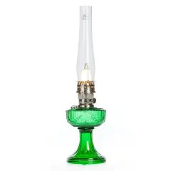 Aladdin Lincoln Drape Oil Lamp - Traditional Classic Indoor Oil or Kerosene Fuel Lamp, Bright White Light, Glass with Nickel Trim