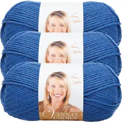 (3 Pack) Lion Brand Vanna's Choice Yarn - Colonial Blue