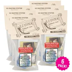 Multipack of 6 - E-Z Stitch Scroll Rod Sticky Loop Tape .625"X3yd