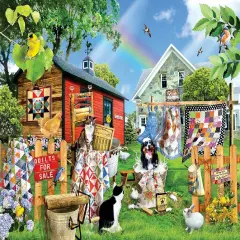 Sunsout Wash Day Quilts 500 pc Jigsaw Puzzle 35263
