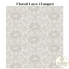 Floral Lace Decoupage Paper for Crafting and Multi Media Art - Medium