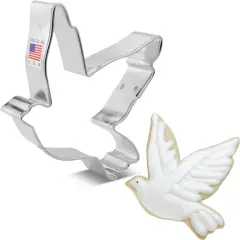 Ann Clark Peace Dove Bird Cookie Cutter 4"