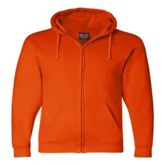 Bayside&reg; USA-Made Full Zip Hooded Sweatshirt bright Orange