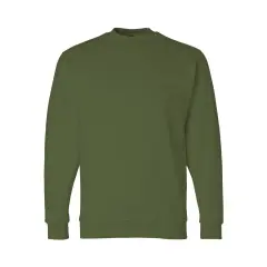 Bayside&reg; USA Made Crewneck Sweatshirt Olive