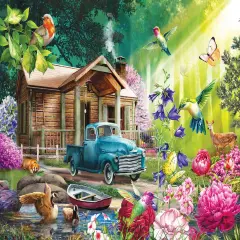 Sunsout Fantasy Cabin 500 pc Jigsaw Puzzle 29729