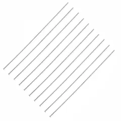 JewelrySupply 4" Head Pins 21 Gauge Silver Color (10-Pcs)