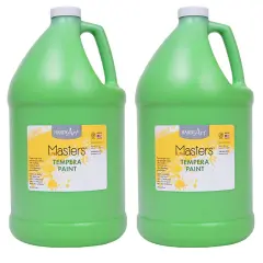 Little Masters&reg; Tempera Paint, Light Green, Gallon, Pack of 2