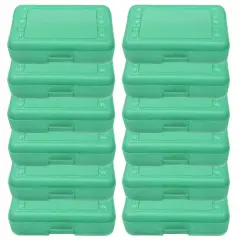 Pencil Box, Lime Sparkle, Pack of 12