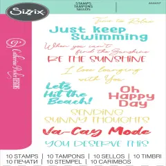 Sizzix Clear Stamps Set By Catherine Pooler 10/Pkg-Va-Cay Mode
