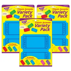 Winning Tickets Classic Accents&reg; Variety Pack, 72 Per Pack, 3 Packs