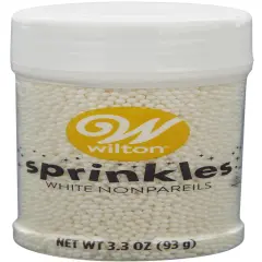 Wilton Nonpareil Sprinkles 3oz-White