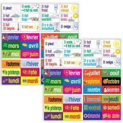 French Multi-Purpose Card Set, 36 Per Set, 2 Sets