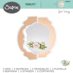 Sizzix Thinlits By Jen Long 5/Pkg-Card Label