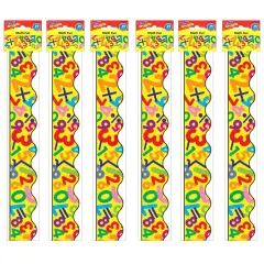 Math Fun Terrific Trimmers&reg;, 39 Feet Per Pack, 6 Packs