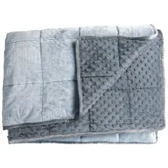 Soft Fleece Weighted 10lb Medium Sensory Blanket for Kids, 65" x 45"