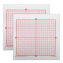 Graphing 3M Post-it&reg; Notes, XY Axis, 20 x 20 Square Grid, 4 Pads Per Pack, 2 Packs
