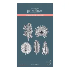 Spellbinders BetterPress Press Plate & Die Set-Tropical Leaves, Propagation Garden