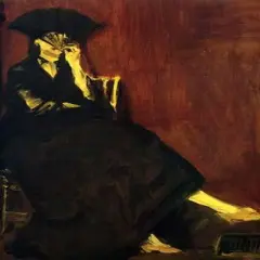 Berthe Morisot with Fan Poster Print by Edouard Manet - Item # VARPDX373482