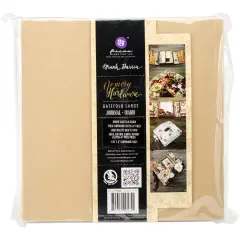 Prima Memory Hardware Chipboard Album 8.5"X8"-Kraft Gatefold W/8 Pages