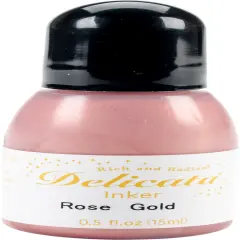 Delicata Pigment Ink Refill .5oz-Rose Gold