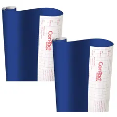 Creative Covering&trade; Adhesive Covering, Royal Blue, 18" x 16 ft, Pack of 2