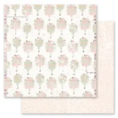 Peach Tea - Collection 12x12 Sheet - Let's Fly Together - 12x12 in, w foil details (10 SHEETS)