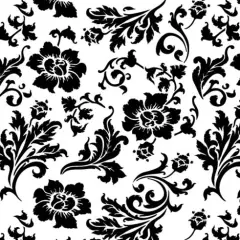 Chic Roses Wallpaper Wall Stencil | 3605 by Designer Stencils | Floral Stencils | Reusable Art Craft Stencils for Painting on Walls, Canvas, Wood | Reusable Plastic Paint Stencil for Home Makeover | Easy to Use & Clean Art Stencil