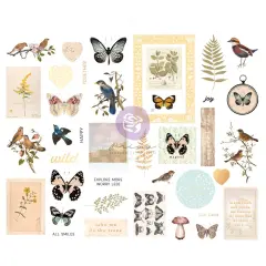 Prima Marketing Inc Nature Lover Collection Chipboard Stickers - 39 Pcs W/ Foil Details 655350648053