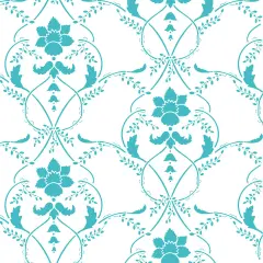 Scroll Wallpaper Wall Stencil | 3441 by Designer Stencils | Reusable Stencils for Painting |