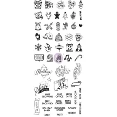 Prima Marketing Inc My Prima Planner Clear Stamps - "Christmas" 655350591595