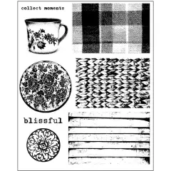 Prima Marketing Inc 6x7.5 Cling Stamp-Tea On The D 655350962043