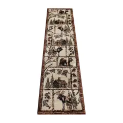 Masada Rugs Cabin Style Area Rug - Design L362
