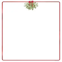 Great Papers! Foil Hanging Mistletoe Letterhead, for Invitations, Announcements and Personal Messages, Printer Friendly 8.5" x 11", 25 Pack (2023045)