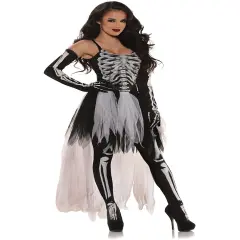 Women's Ghostly Skeleton Bride Costume
