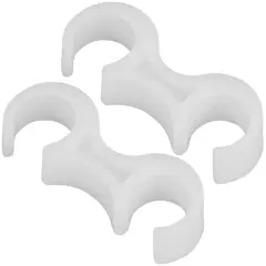 Emma and Oliver Plastic Ganging Clips - Set of 2 White