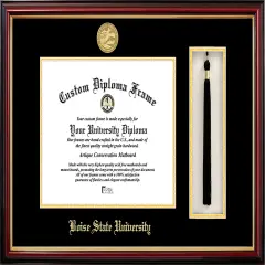 Boise State University 11w x 8.5h Tassel Box and Diploma Frame