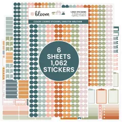 bloom daily planners Planner Stickers, Color Coding, Sweater Weather