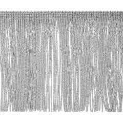 5 Yards of 4" Chainette Fringe Trim | 5 yard cut Gray